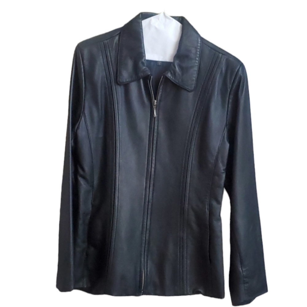 Black Leather Coat